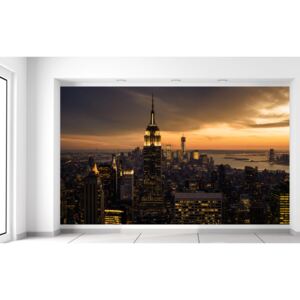 Gario Fotótapéta New York naplementekor Méretek (sz x m): 412 x 248 cm, Anyag: Latex (ragasztó ingyen)