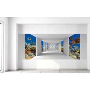Gario Fotótapéta Folyosó a tenger alján Méretek (sz x m): 268 x 100 cm, Anyag: Latex (ragasztó ingyen)
