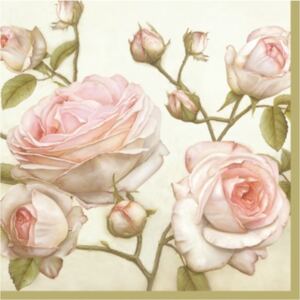 P.W.SDL085000 Beauty Roses papírszalvéta 33x33cm,20db-os