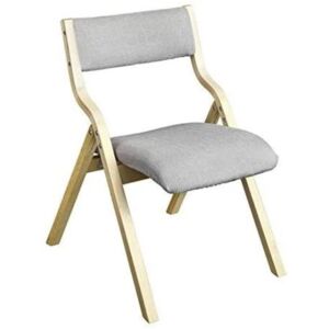 SoBuy® FST40-HG, fa párnázott összecsukható szék szett, 2 db