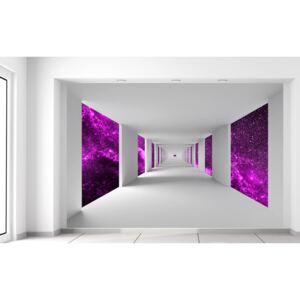 Fotótapéta Folyosó és lila űr