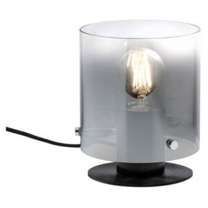 LOU Modern asztali lámpa fekete d:15 cm