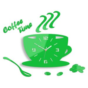 Modern falióra COFFE TIME 3D GREEN HMCNH045-green