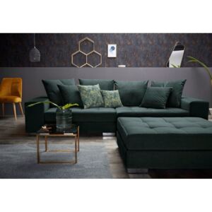 GRENDA kárpitozott kanapé, 300x75x120, california zöld
