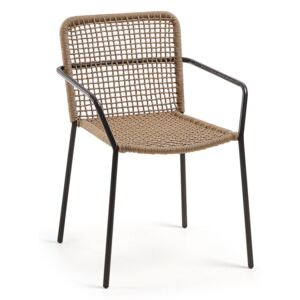 Bomer bézs acélszerkezetes kerti szék - La Forma