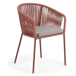 Yanet Kerti szék terrakotta színű fonással - La Forma
