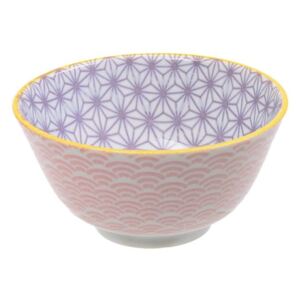 Star rózsaszín-lila porcelán tál, ø 12 cm - Tokyo Design Studio