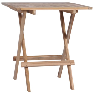 Tömör tíkfa összecsukható bisztróasztal 60 x 60 x 65 cm