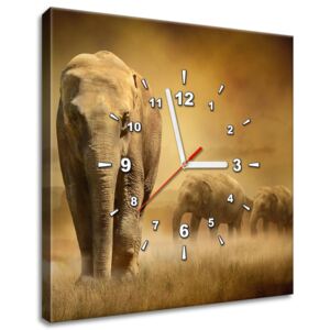 Gario Órás falikép Elefántok vándorlása Méretek (sz x m): 40 x 40 cm