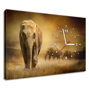 Gario Órás falikép Elefántok vándorlása Méretek (sz x m): 60 x 40 cm
