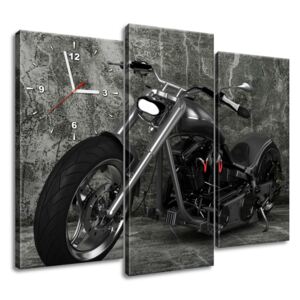 Gario Órás falikép Sötét motorkerékpár 90x70cm
