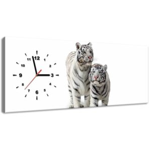 Gario Órás falikép Fehér tigrisek Méretek (sz x m): 60 x 40 cm