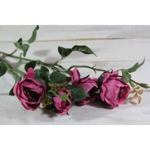 Mű RÓZSA virágcsokor - rózsaszín (m. 69 cm) méret