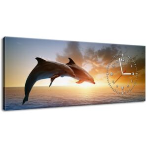 Gario Órás falikép Ugrándozó delfinek Méretek (sz x m): 60 x 40 cm