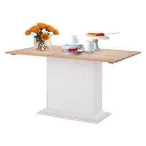 Silas fehér meghosszabbítható étkezőasztal borovi fenyőből - Støraa