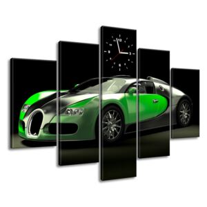 Gario Órás falikép Zöld Bugatti Veyron 150x105cm