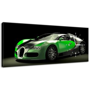 Gario Órás falikép Zöld Bugatti Veyron Méretek (sz x m): 100 x 40 cm
