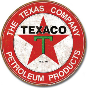 Fémplakát - Texaco (The Texas Company)