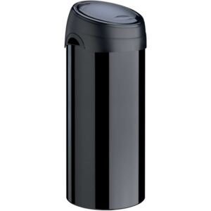 Meliconi SOFT-TOUCH fedelű de-lux acél szemetes 40l, fekete