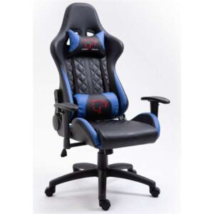 Dark Gamer szék nyak-és derékpárnával - fekete-kék