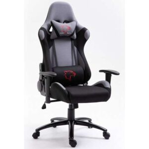 Dark Gamer szék nyak-és derékpárnával - fekete-szürke
