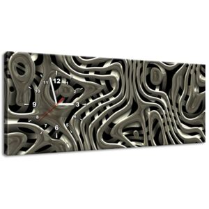 Gario Órás falikép Érdekes ezüst Méretek (sz x m): 60 x 40 cm