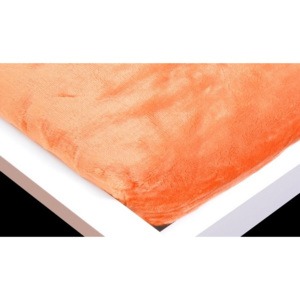 Mikroflanel lepedő (180 x 200 cm) - narancs