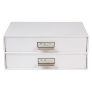 Birger fehér kétszintes irattartó, 33 x 22,5 cm - Bigso Box of Sweden