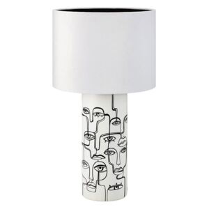 Family fehér asztali lámpa nyomtatott mintával, magasság 61,5 cm - Markslöjd