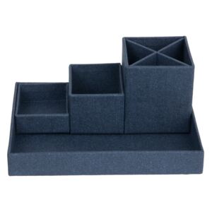 Lena sötétkék 4 részes asztali rendszerező - Bigso Box of Sweden