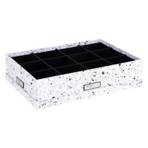 Jakob fekete-fehér rekeszes doboz - Bigso Box of Sweden