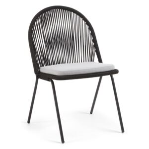 Stand fekete acélszerkezetű kerti szék - La Forma