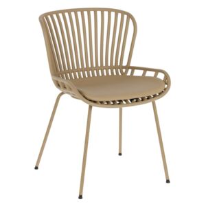Surpik bézs acélszerkezetű kerti szék - La Forma