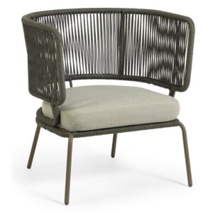 Nadin zöld acélszerkezetű kerti szék - La Forma