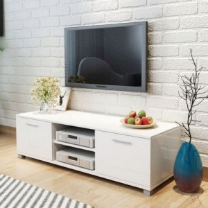 120x40,3x34,7 cm TV szekrény magasfényű fehér