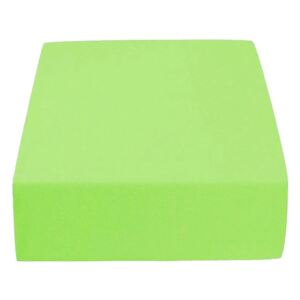 Jersey lepedő kiságyba CLASSIC zöld 60x120 cm