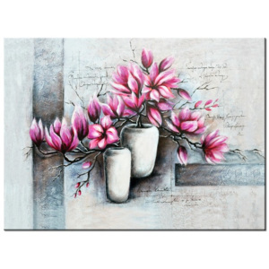 Festett kép Rózsaszín magnóliák a vázában 115x85cm RM3906A_1AS