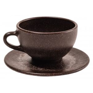 Újrahasznosított kávéból készült csésze és csészealj, latte kávéhoz - Kaffeeform