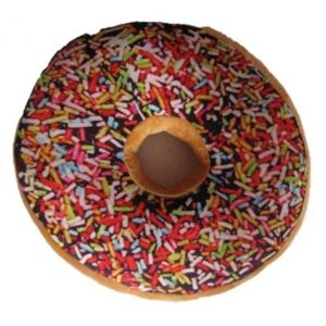 Dekoratív párna 3D donut - színes