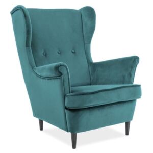 Lord Velvet fotel Bluvel 85 türkiz