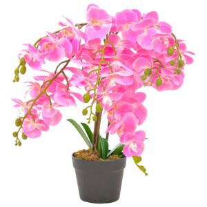 Cserepes rózsaszín műorchidea 60 cm