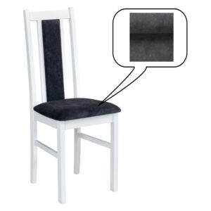 Jídelní židle BOS 14, 94x43x40 cm, bílá/látka 24Z