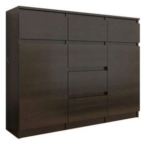 Komód 6 fiók 2 ajtó- S62-D wenge