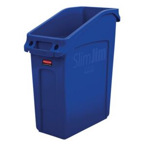 Rubbermaid Slim Jim Under Counter műanyag szemetesek szelektált hulladékgyűjtésre, 49 literes térfogat, kék