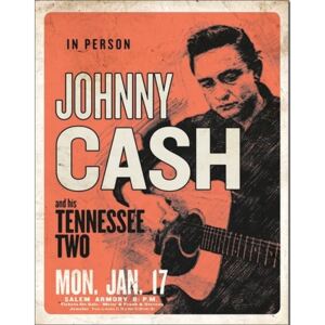 Johnny Cash & His Tennessee Two fémplakát, (32 x 41 cm)