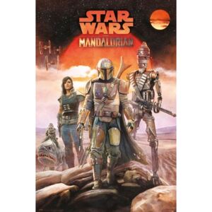 Star Wars: Mandalorian - Crew Plakát, (61 x 91,5 cm)