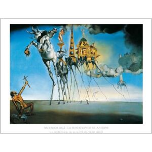 La Tentation De St.Antoine Festmény reprodukció, Salvador Dalí, (70 x 50 cm)