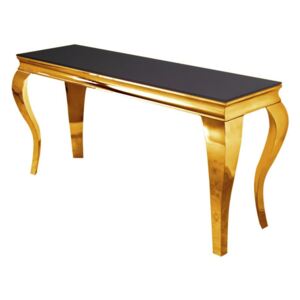 Grazia konzolasztal arany-fekete 150x40x74 cm
