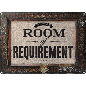 Fém tábla Harry Potter - Room Of Requirement, (21 x 15 cm)