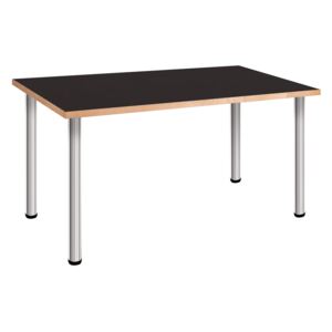 Fekete íróasztal Láb magassága: 82 cm